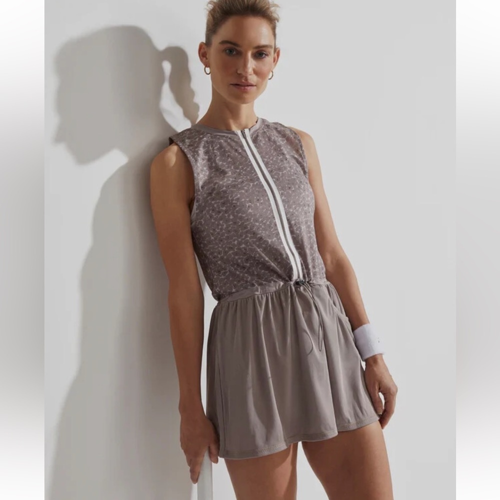 VARLEY Lagoda Tennis Dress Tan Size Medium